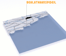 3d view of Béal Átha an Spidéil