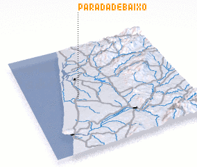 3d view of Parada de Baixo