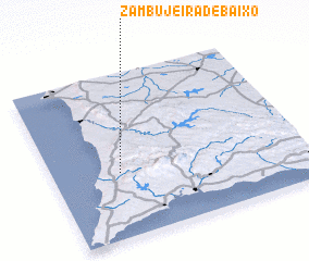 3d view of Zambujeira de Baixo