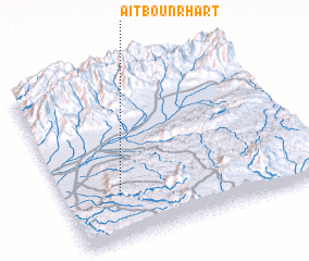 3d view of Aït Bou nʼ Rhart