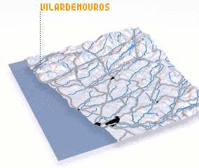 3d view of Vilar de Mouros