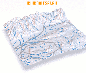 3d view of Irhir nʼAït Salah