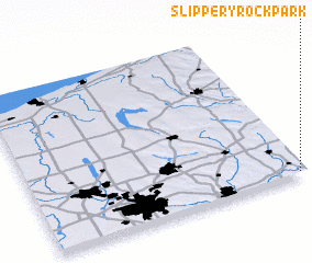 3d view of Slippery Rock Park