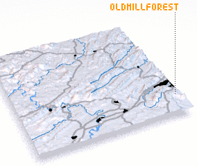 3d view of Old Mill Forest