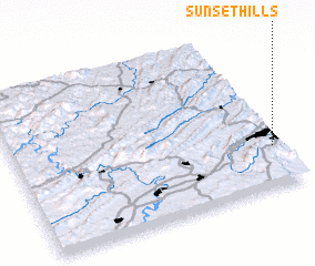 3d view of Sunset Hills