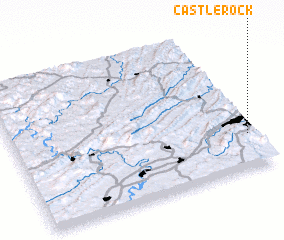 3d view of Castle Rock