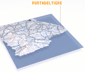 3d view of Punta del Tigre