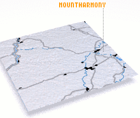 3d view of Mount Harmony