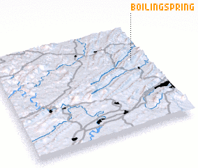 3d view of Boiling Spring