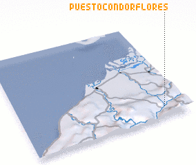 3d view of Puesto Cóndor Flores