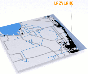 3d view of Lazy Lake