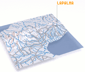 3d view of La Palma