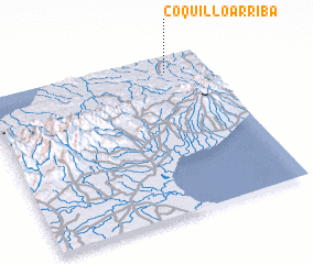 3d view of Coquillo Arriba