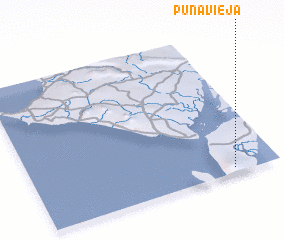 3d view of Puná Vieja