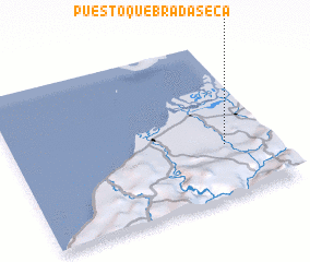 3d view of Puesto Quebrada Seca