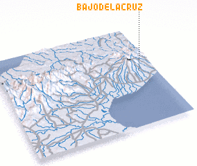 3d view of Bajo de la Cruz