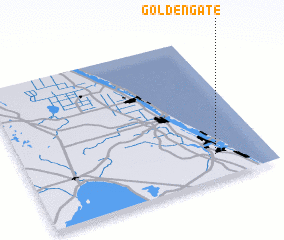 3d view of Golden Gate