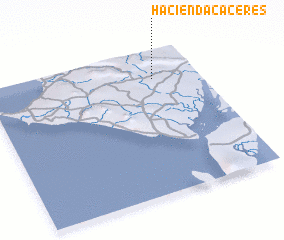 3d view of Hacienda Cáceres