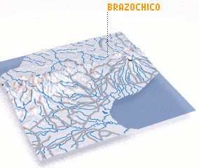 3d view of Brazo Chico