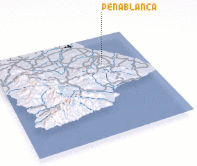 3d view of Peña Blanca