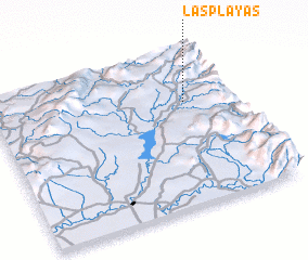 3d view of Las Playas