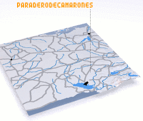 3d view of Paradero de Camarones