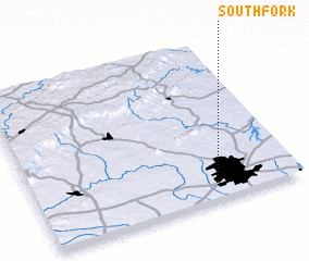 3d view of South Fork