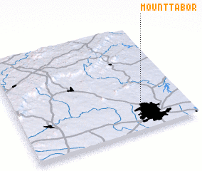 3d view of Mount Tabor