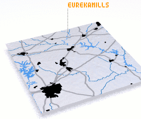 3d view of Eureka Mills