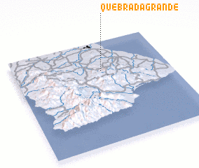 3d view of Quebrada Grande