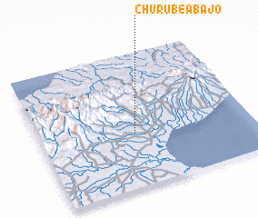 3d view of Churubé Abajo