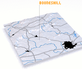 3d view of Boones Hill