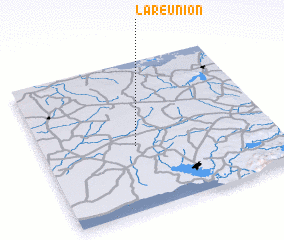 3d view of La Reunión