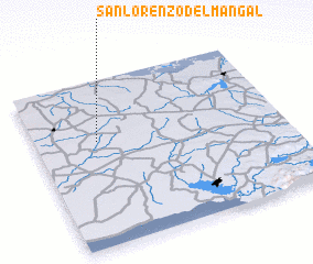 3d view of San Lorenzo del Mangal