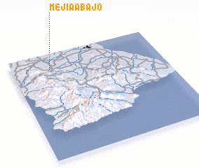 3d view of Mejía Abajo