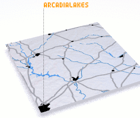 3d view of Arcadia Lakes