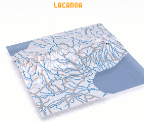 3d view of La Canoa