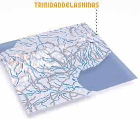 3d view of Trinidad de Las Minas