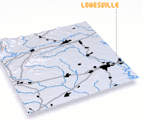 3d view of Lowesville