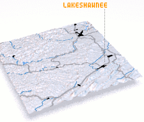 3d view of Lake Shawnee