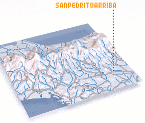 3d view of San Pedrito Arriba