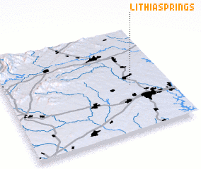 3d view of Lithia Springs