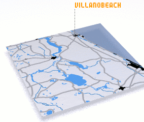 3d view of Villano Beach