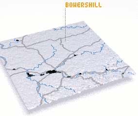 3d view of Bowers Hill