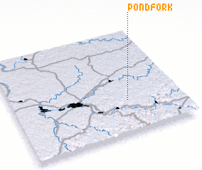 3d view of Pond Fork
