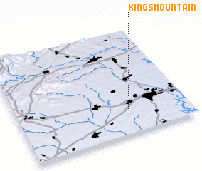 3d view of Kings Mountain