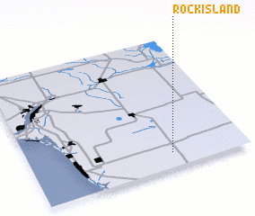 3d view of Rock Island