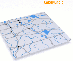 3d view of Lake Placid