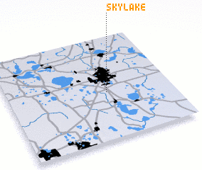 3d view of Sky Lake