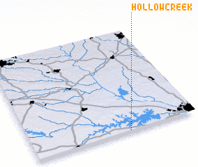 3d view of Hollow Creek